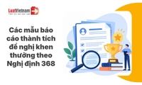 Mẫu báo cáo thành tích đề nghị khen thưởng theo Nghị định 368: Chọn mẫu nào?