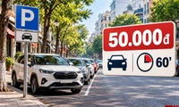 Hà Nội áp dụng giá trông giữ ô tô đến 9 chỗ tại 12 tuyến phố đô thị lõi là 50.000 đồng/lượt/60 phút