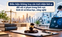 Vi phạm trong lĩnh vực kinh tế và khoa học, công nghệ bị không truy cứu trách nhiệm hình sự trong trường hợp nào?