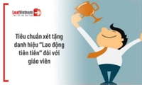 Từ 01/10/2026, giáo viên được xét danh hiệu “Lao động tiên tiến” theo tiêu chuẩn nào?