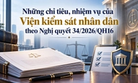 Viện kiểm sát nhân dân phải thực hiện những chỉ tiêu, nhiệm vụ nào theo Nghị quyết 34/2026/QH16?