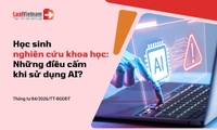 Học sinh bị cấm làm những gì khi sử dụng AI trong nghiên cứu khoa học?