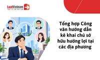 Danh sách Công văn hướng dẫn kê khai chủ sở hữu hưởng lợi tại các tỉnh, thành