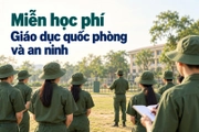 Những ai được miễn học phí môn Giáo dục quốc phòng và an ninh?