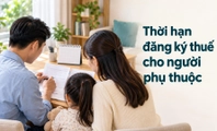 Thời hạn đăng ký thuế lần đầu, đăng ký thuế cho người phụ thuộc là khi nào?