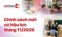 Chính sách mới có hiệu lực tháng 11/2026