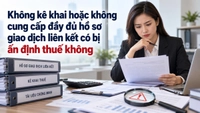 Không kê khai hoặc không cung cấp đầy đủ hồ sơ giao dịch liên kết có bị ấn định thuế không?