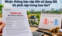 Nhận thông báo nộp tiền sử dụng đất thì phải nộp trong bao lâu?