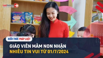 Video: Tin vui lớn của hàng triệu giáo viên mầm non từ 01/7/2024