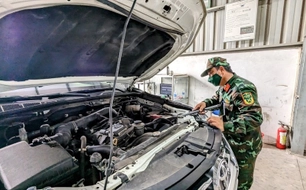 Chu kỳ kiểm định xe cơ giới thuộc quản lý của Bộ Quốc phòng đến 36 tháng