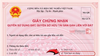 Hướng dẫn cách kiểm tra thời hạn sử dụng đất trên mẫu Sổ đỏ mới