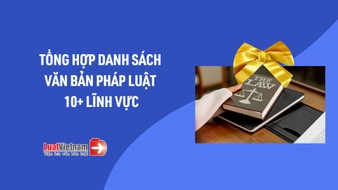 Tổng hợp Danh sách văn bản pháp luật hiện hành của 10+ lĩnh vực
