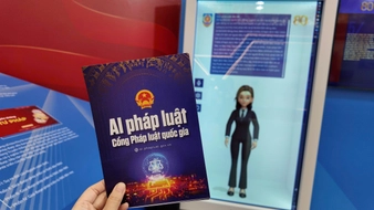 AI pháp luật được Bộ Tư pháp giới thiệu tại triển lãm Thành tựu đất nước