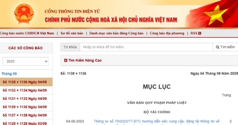 Thể thức, kỹ thuật trình bày ấn phẩm Công báo điện tử theo Thông tư 02/2025