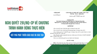 Tải toàn văn Nghị quyết 281 NQ CP về Chương trình phát triển giáo dục và đào tạo [File Word, PDF]