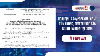 Tải toàn văn Nghị định 248 2025 NĐ CP về tiền lương, thù lao, tiền thưởng trong doanh nghiệp Nhà nước