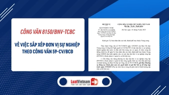 Tải toàn văn Công văn 8150 BNV TCBC về sắp xếp cơ sở giáo dục, y tế