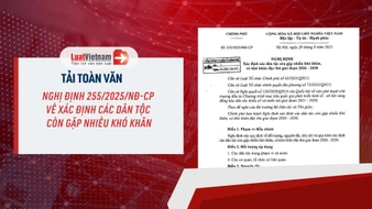 Tải toàn văn Nghị định 255 2025 NĐ-CP về xác định các dân tộc còn gặp nhiều khó khăn