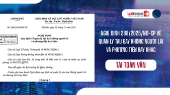 Tải Nghị định 288 2025 NĐ CP về quản lý tàu bay không người lái và phương tiện bay khác