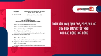 Tải Nghị định 293 2025 NĐ CP về mức lương tối thiểu vùng [PDF, Word]