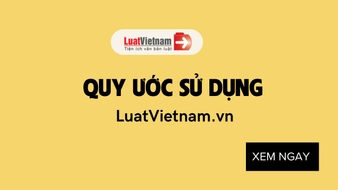 Quy ước sử dụng
