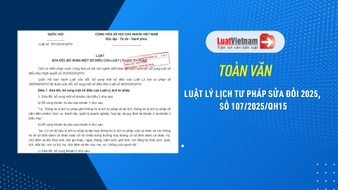 Tải Luật Lý lịch tư pháp sửa đổi 2025, số 107 2025 QH15