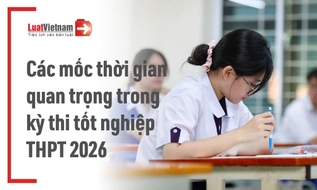 Các mốc thời gian quan trọng trong kỳ thi tốt nghiệp THPT 2026 thí sinh cần lưu ý