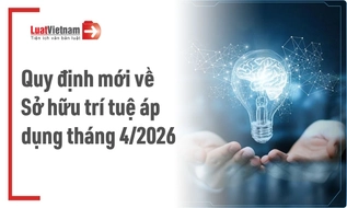Chính sách mới về Sở hữu trí tuệ hiệu lực tháng 4/2026