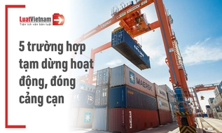 Tạm dừng hoạt động của cảng cạn được thực hiện trong trường hợp nào?