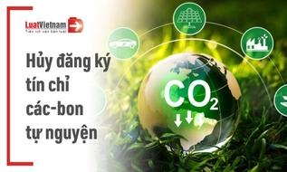 Thủ tục hủy đăng ký tín chỉ các-bon tự nguyện