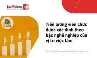 Quy định về tiền lương theo vị trí việc làm đối với viên chức (đề xuất)