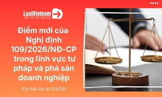 4 điểm mới của Nghị định 109/2026/NĐ-CP trong lĩnh vực tư pháp và phá sản doanh nghiệp