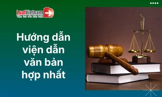 Cách viện dẫn văn bản hợp nhất khi được sử dụng làm căn cứ chính thức