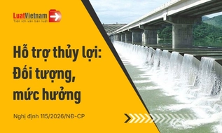 Mức hỗ trợ khi sử dụng sản phẩm, dịch vụ công ích thủy lợi mới nhất