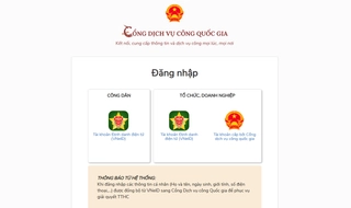 Từ 20/7/2026, chỉ sử dụng tài khoản định danh điện tử để đăng nhập Cổng Dịch vụ công quốc gia