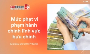 Tổng hợp mức phạt vi phạm hành chính lĩnh vực bưu chính từ 01/7/2026