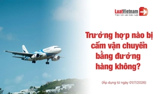 Những trường hợp nào bị cấm bay từ 01/7/2026?
