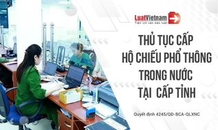 Thủ tục cấp hộ chiếu phổ thông trong nước tại Công an cấp tỉnh
