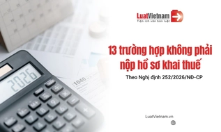 Trường hợp nào không phải nộp hồ sơ khai thuế?
