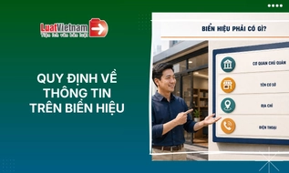 Mới: Biển hiệu công ty, hộ kinh doanh bắt buộc phải có các thông tin sau