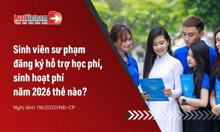Năm 2026, sinh viên sư phạm đăng ký hỗ trợ tiền đóng học phí và chi phí sinh hoạt thế nào?