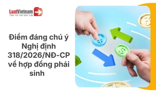 Điểm mới Nghị định 318/2026/NĐ-CP về hợp đồng phái sinh