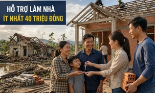 Hộ bị mất nhà do thiên tai được hỗ trợ làm nhà ít nhất 40 triệu đồng