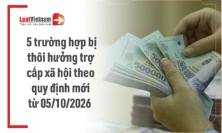 Trường hợp nào bị thôi hưởng trợ cấp xã hội hằng tháng? [Theo Nghị định 335/2026/NĐ-CP]