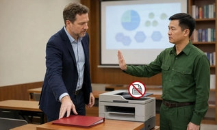 Người nước ngoài giảng dạy trong trường Quân đội không được tự ý sao chép tài liệu