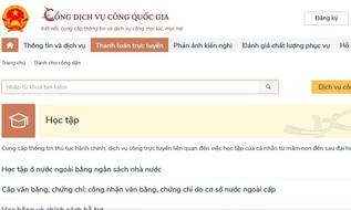 Học bạ số được tra cứu qua VNeID và Cổng Dịch vụ công quốc gia