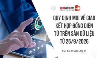 Từ 25/9/2026, giao kết hợp đồng điện tử trên sàn dữ liệu được quy định thế nào?