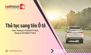 Thủ tục sang tên ô tô theo quy định mới nhất