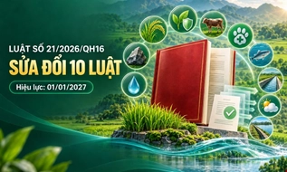 ​Đã có Luật số 21/2026/QH16 sửa đổi 10 luật về TTHC, điều kiện kinh doanh lĩnh vực nông nghiệp môi trường