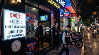 Quán internet không được cho trẻ dưới 16 tuổi vào chơi sau 21h (Đề xuất)